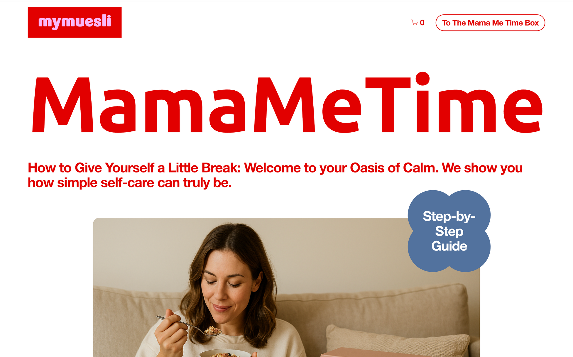 MamaMeTime microsite concept